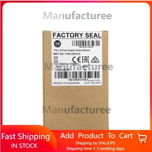 AB 1794-OB16 FLEX 16-Point Digital Output Module New Sealed PLC