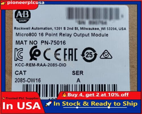2085-OW16 Allen Bradley Micro800 16 Point Relay Output Module New 2085OW16