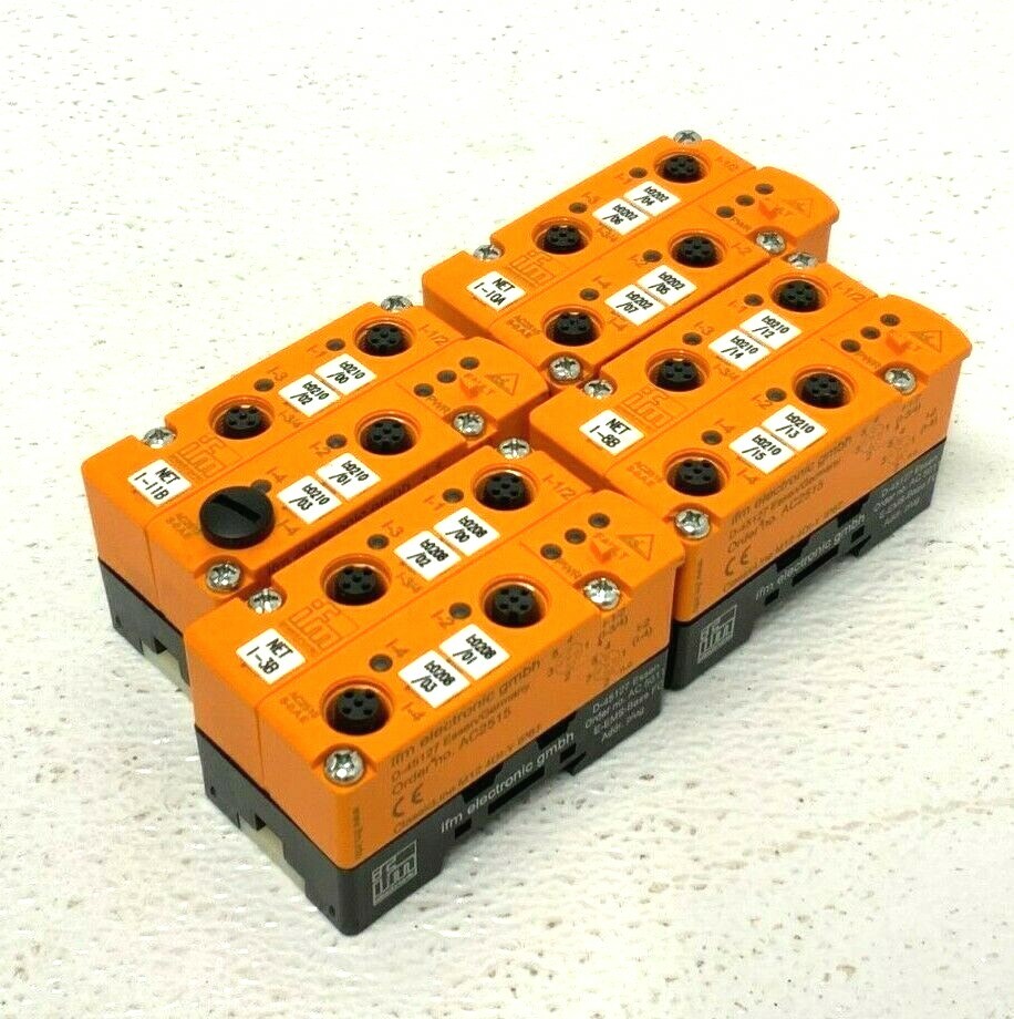 Lot of 4 IFM D-45127 AC5215 & AC5011 AS Interface ClassicLine Module M12 262E