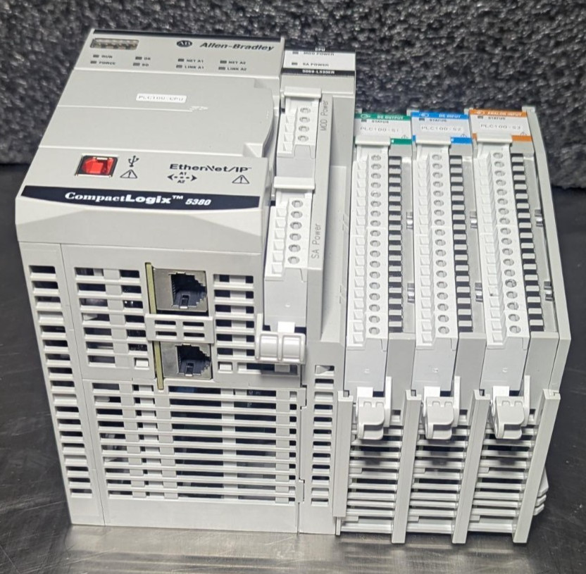 Allen-Bradley 5069-L330ER PLC CompactLogix 5380 with 5069- OB8, IB16, IF8