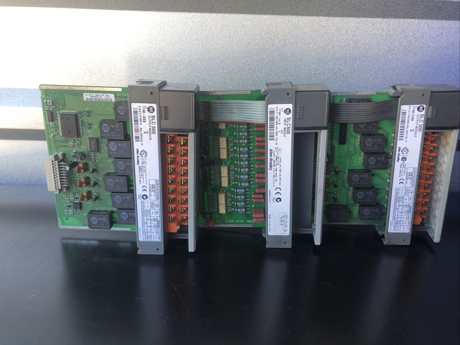 Lot Of Allen-Bradley (2)1746-0X8 And 1-1746-ia16 Series A SLC500 “Untested As Is