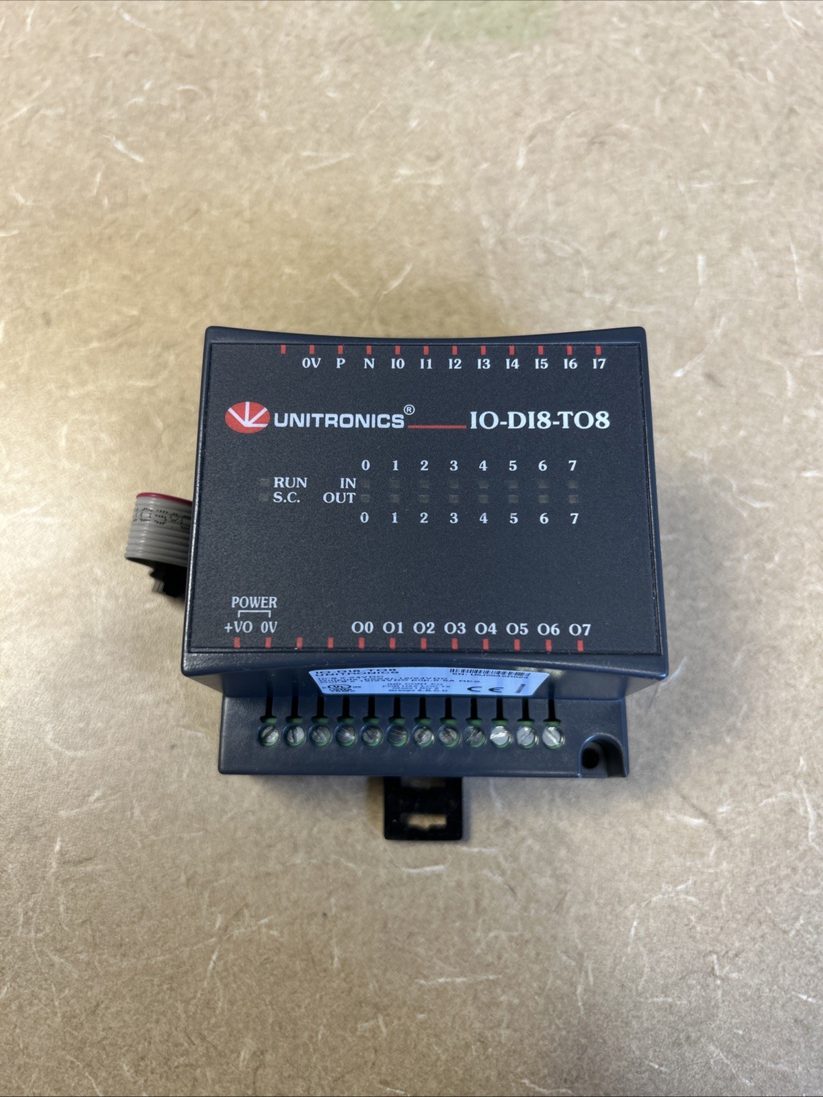 UNITRONICS IO-DI8-TO8 I/O EXPANSION MODULE 12/24VDC