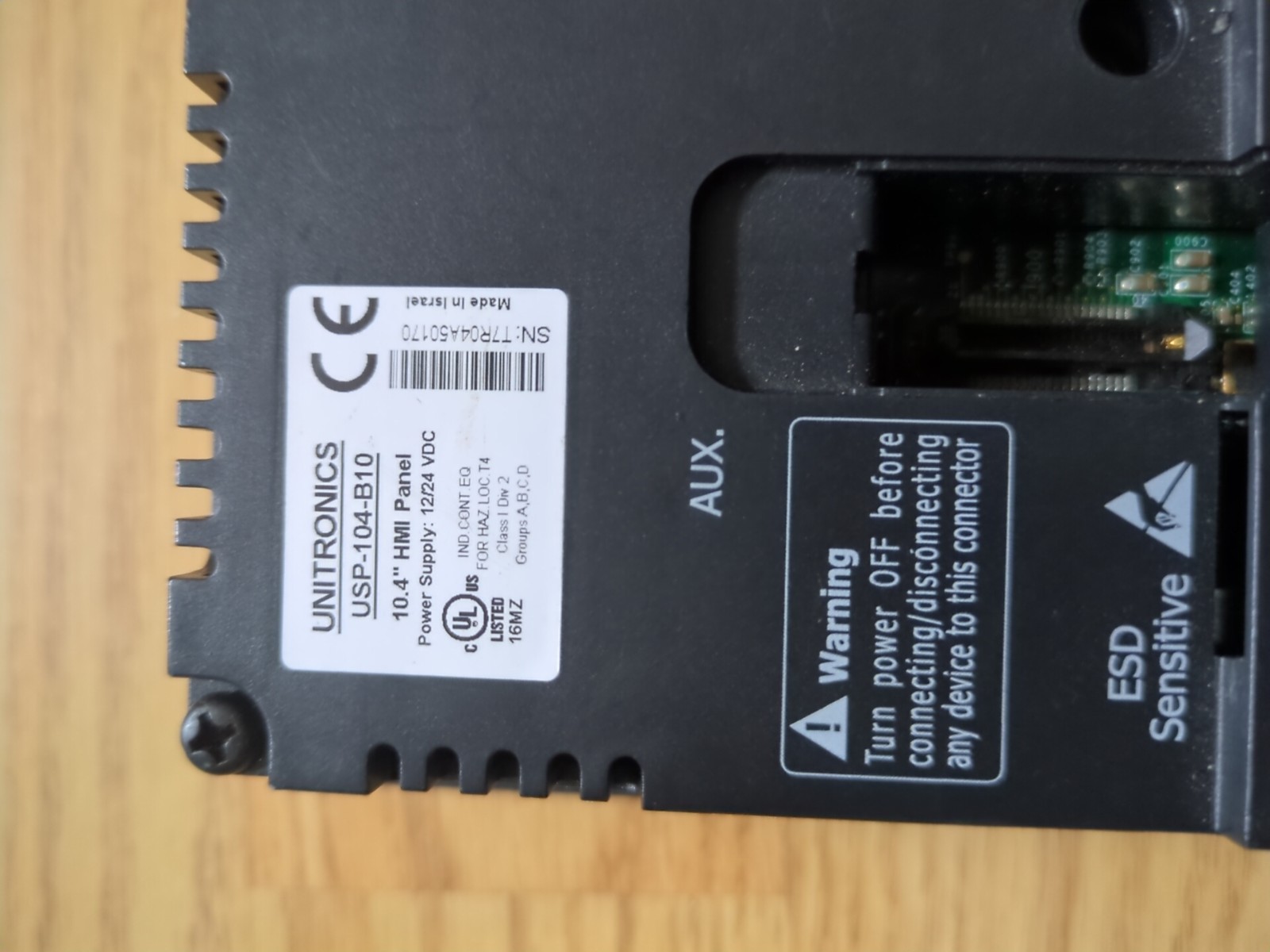 UNITRONICS HMI PLC USP-104-B10 10.4″ HMI Panel 12/24 VDC Display