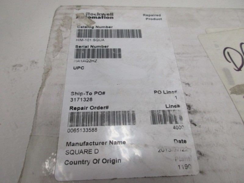 SQUARE D 8030HIM101 SER. A SYMAX 8-POINT INPUT MODULE REPAIRED