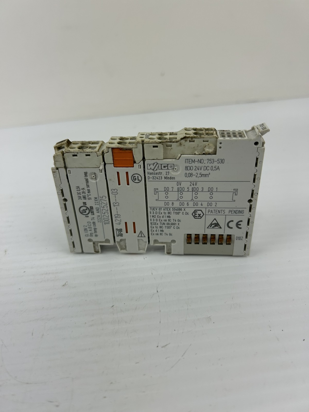 Wago 753-530 Channel Analog Output Module 8D0 24VDC 0,5A – PLC Module – Lot of 3