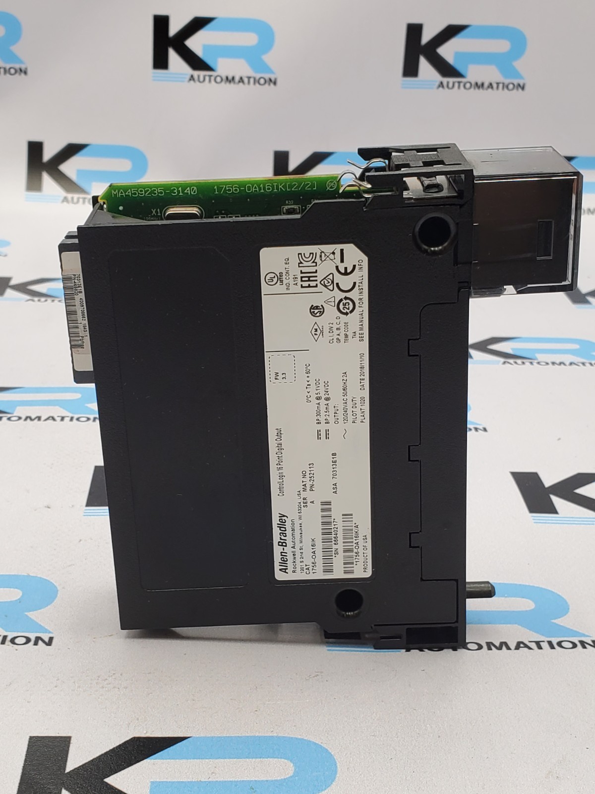 Surplus Pre-Owned Allen-Bradley 1756-OA16I ControlLogix 16 Point D/O Module