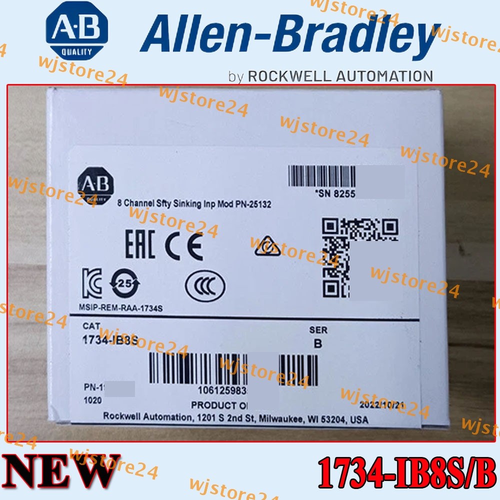 1734-IB8S/B New Allen-Bradley POINT Guard I/O Safety Module Free Ship US Stock