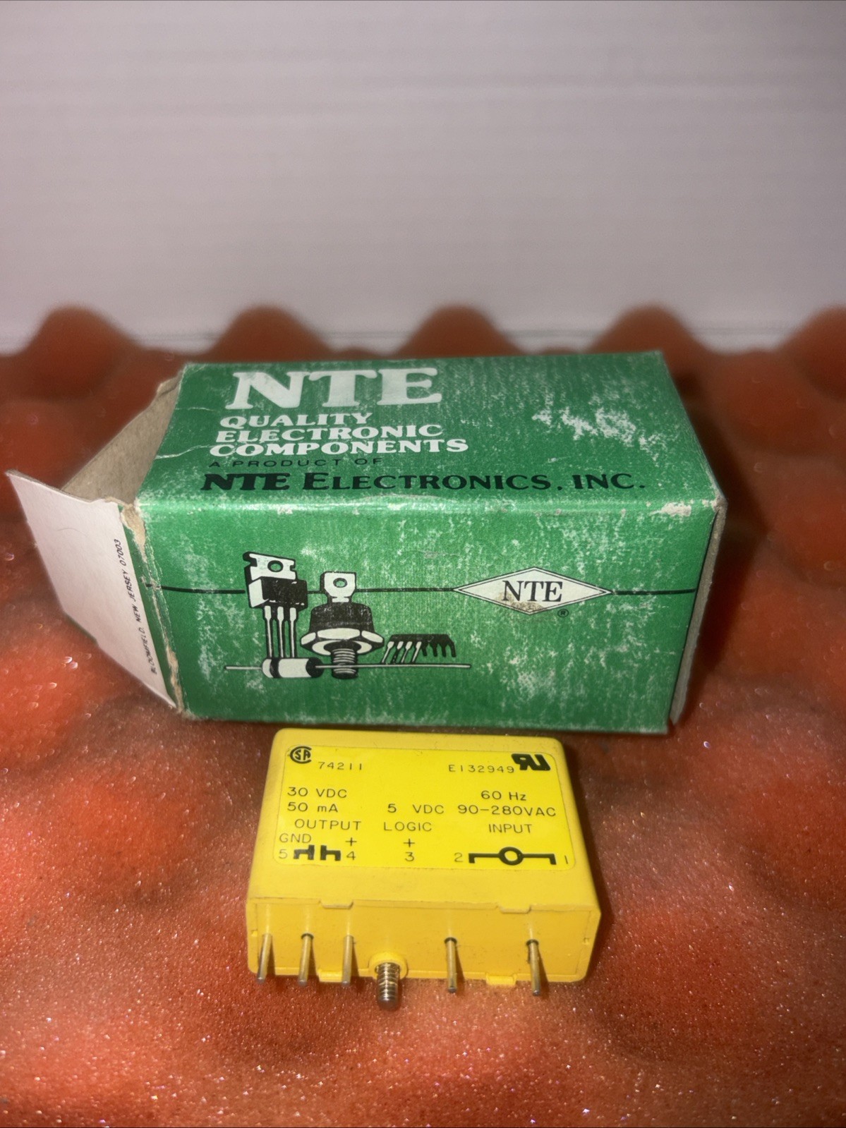 Industrial Solid State Relay Interface Module 90-280VAC Input 30VDC 50mA Output