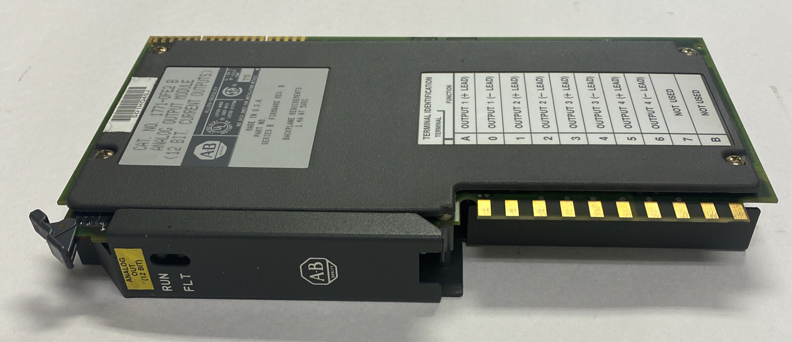 ALLEN BRADLEY,1771-OFE2,SER B ANALOG OUTPUT MODULE