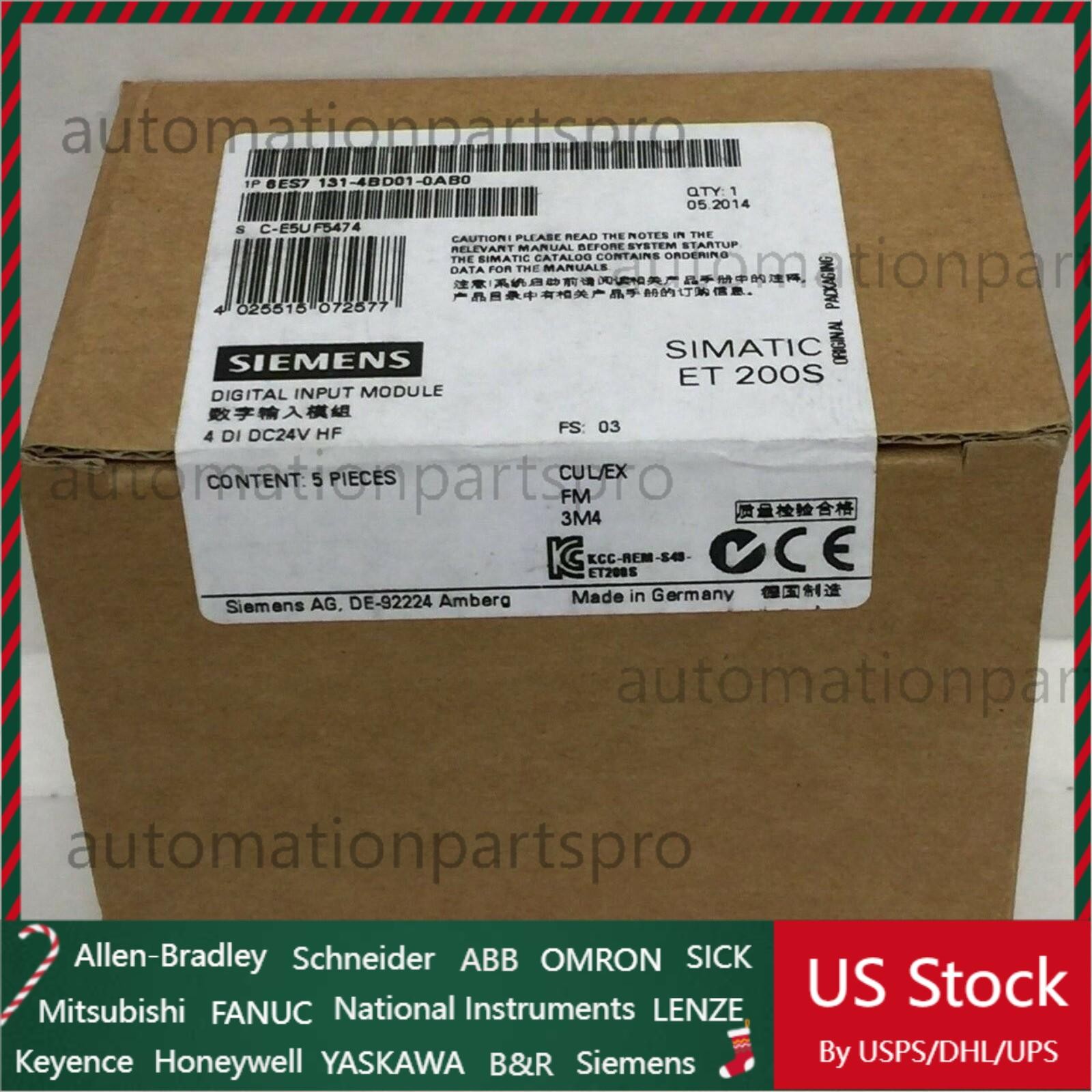 New Siemens electronic modules for ET200S 6ES7131-4BD01-0AB0 6ES7 131-4BD01-0AB0
