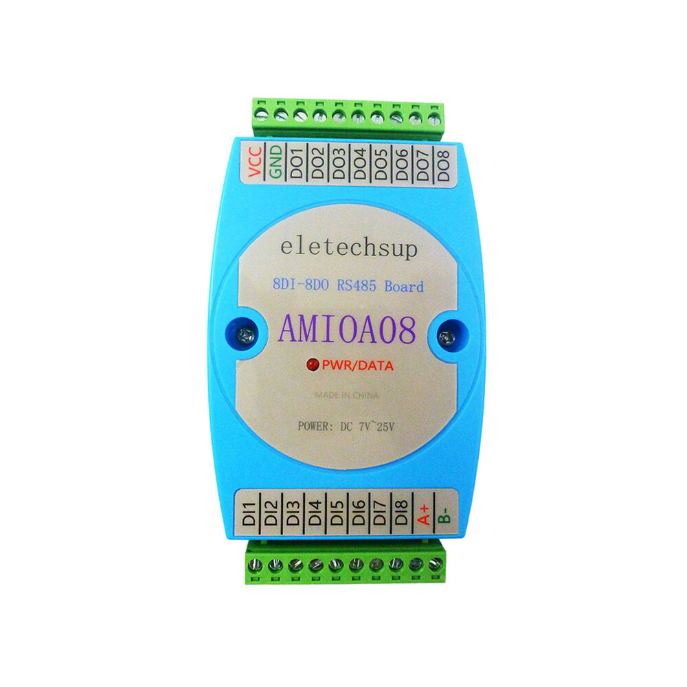 8DI-8DO Digital Input and Output Module OptocouplerIsolated RS485 MODBUS RTU
