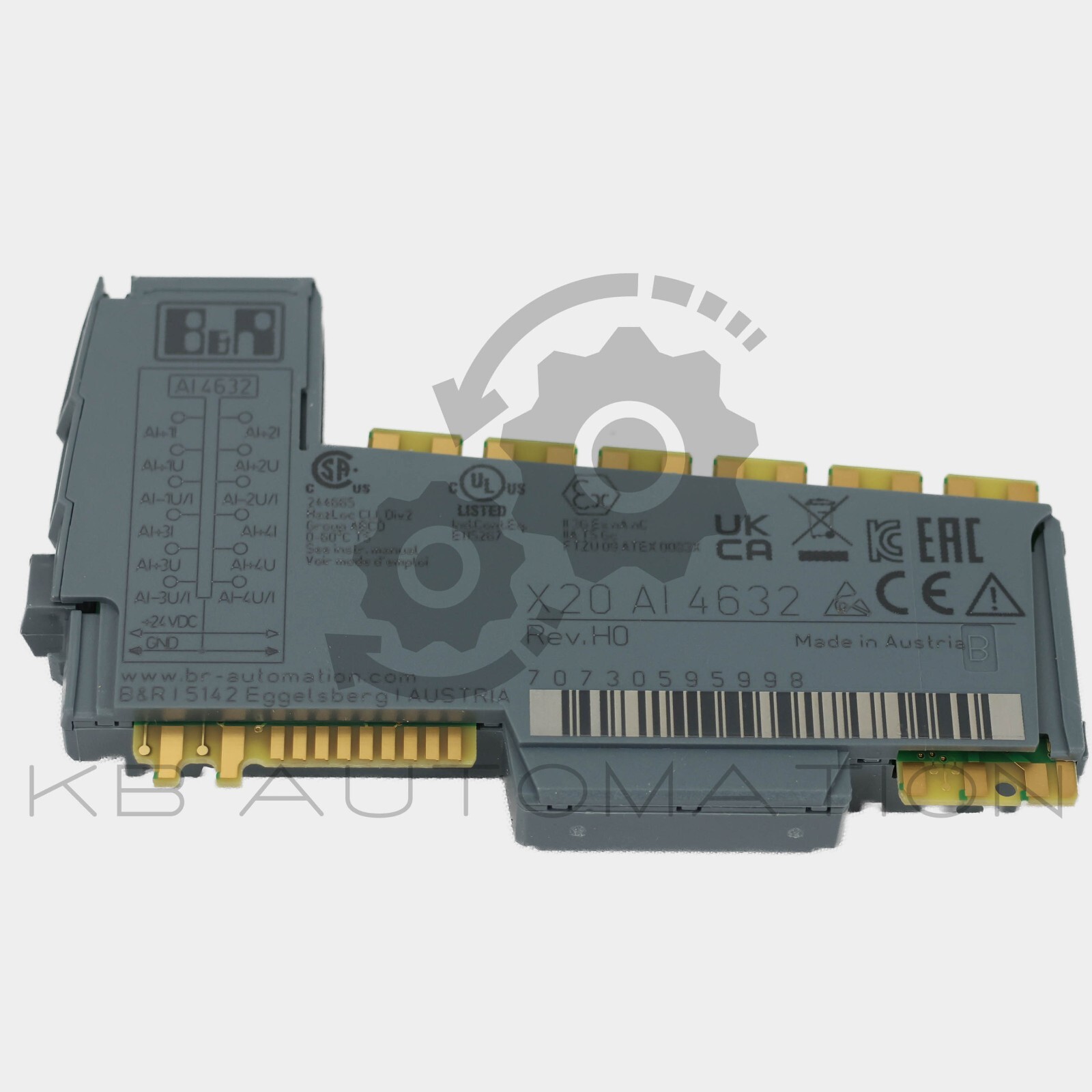 B&R Automation X20AI4632 4-channel analogue input module, oscilloscope functions