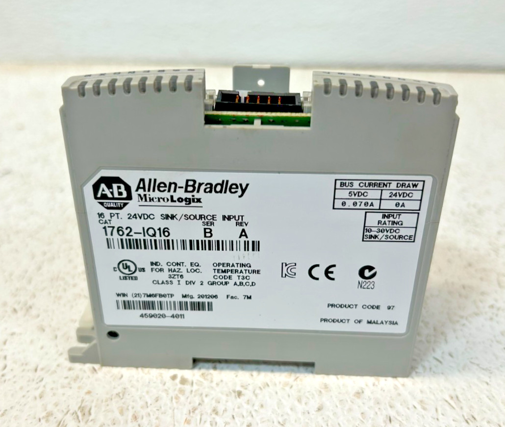 Allen-Bradley 1762-IQ16 SER B REV A MicroLogix Input