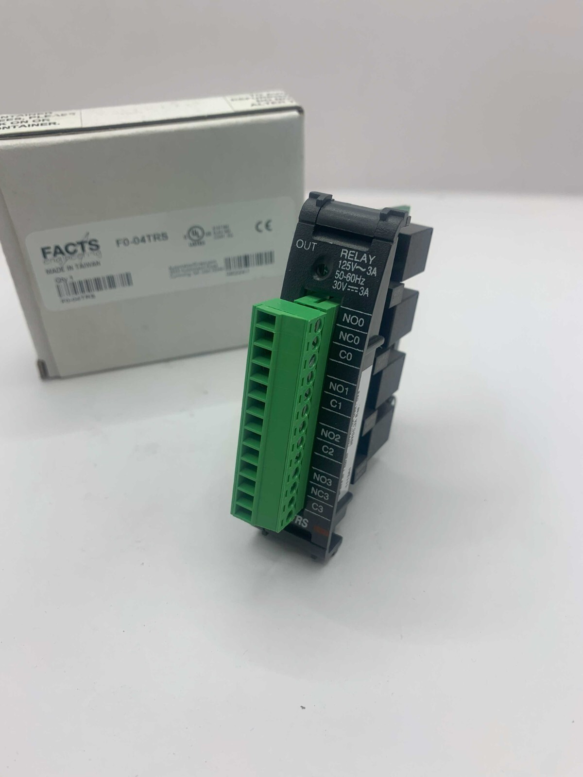 DirectLOGIC F0-04TRS DL05/06 relay output module, 4-point, 6-48 VDC/6-208 VAC