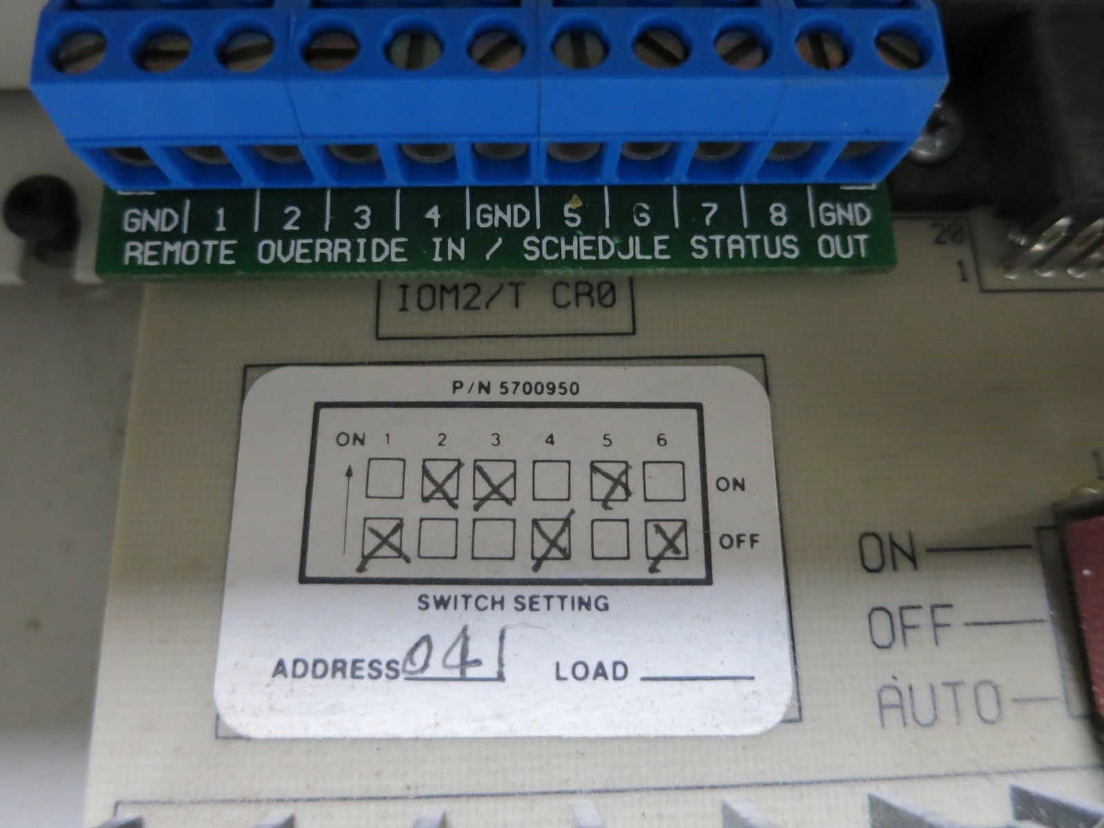 Novar IOM/2 Logic One V3.08 ARF Input/Output Module Triac Remote Override CRO