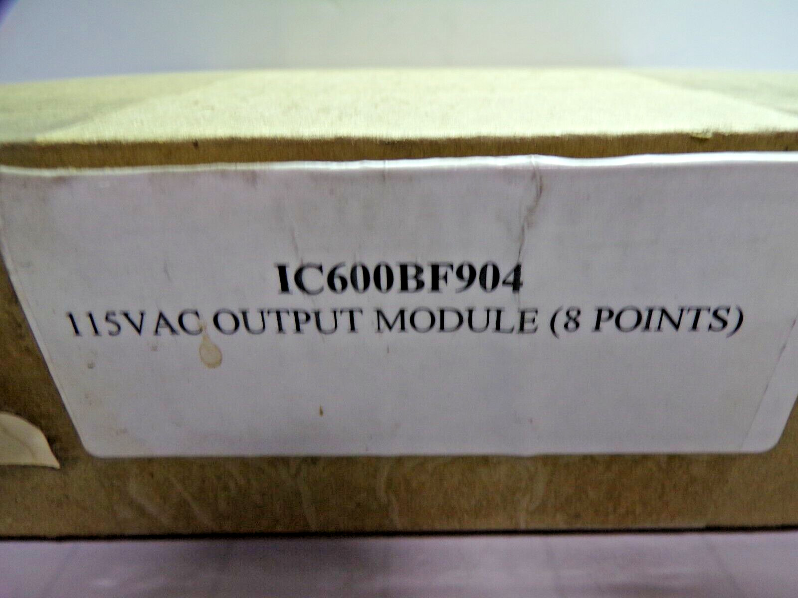 NEW GE FANUC SERIES SIX 8 POINT OUTPUT MODULE 115 VAC IC600YB904B