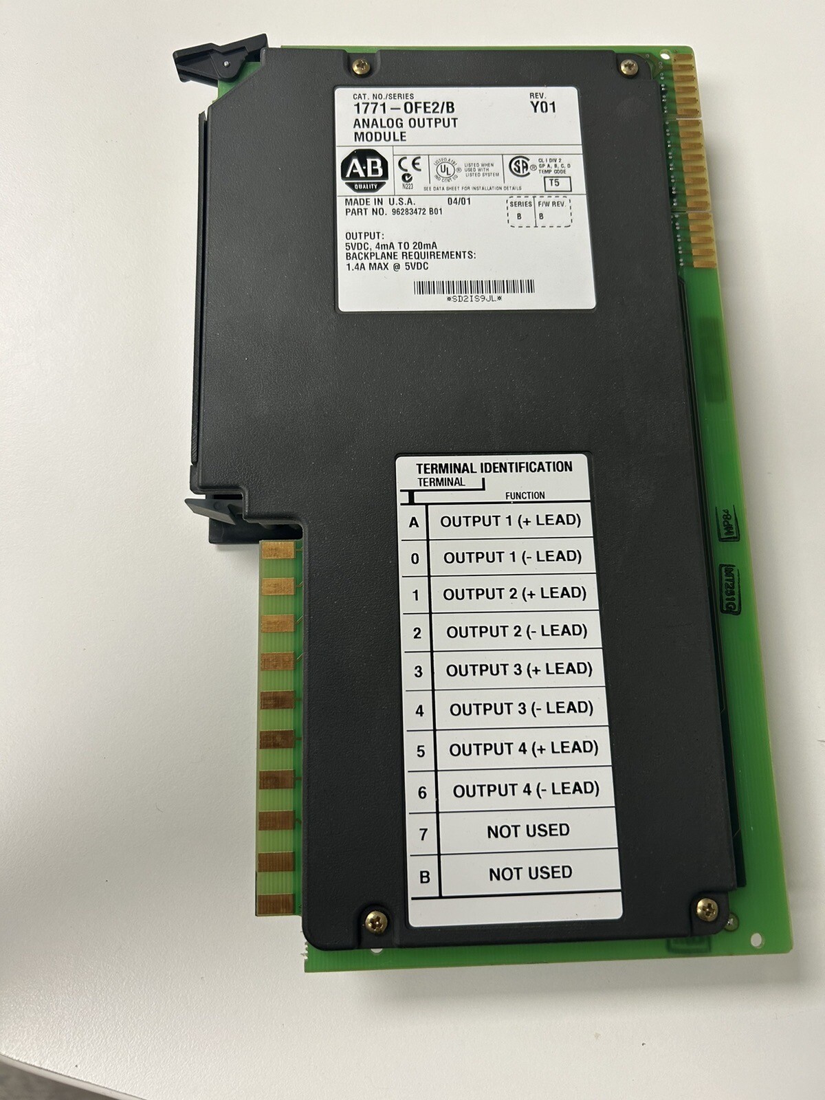 Analog Output Module 1771-0FE2/B