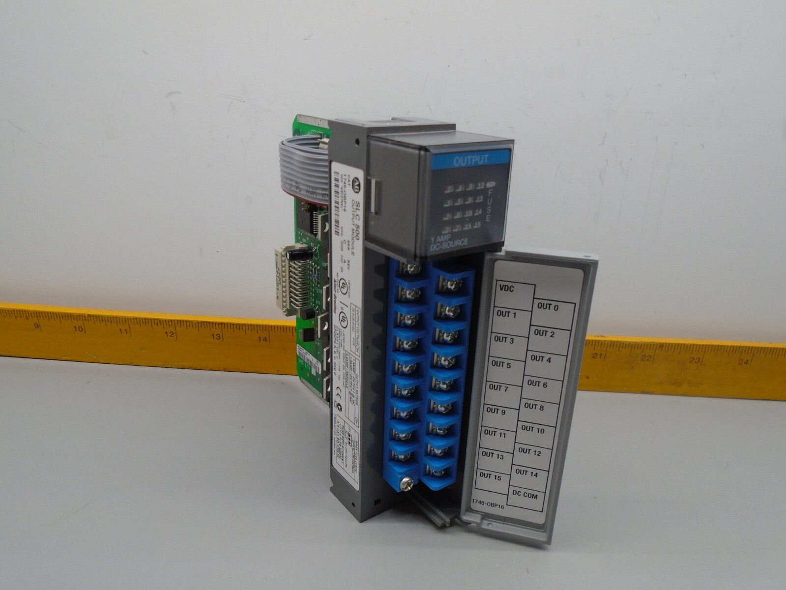 2008 mfg Allen Bradley 1746-OBP16 /C SLC 500 DC 1 amp Protected Output N169B