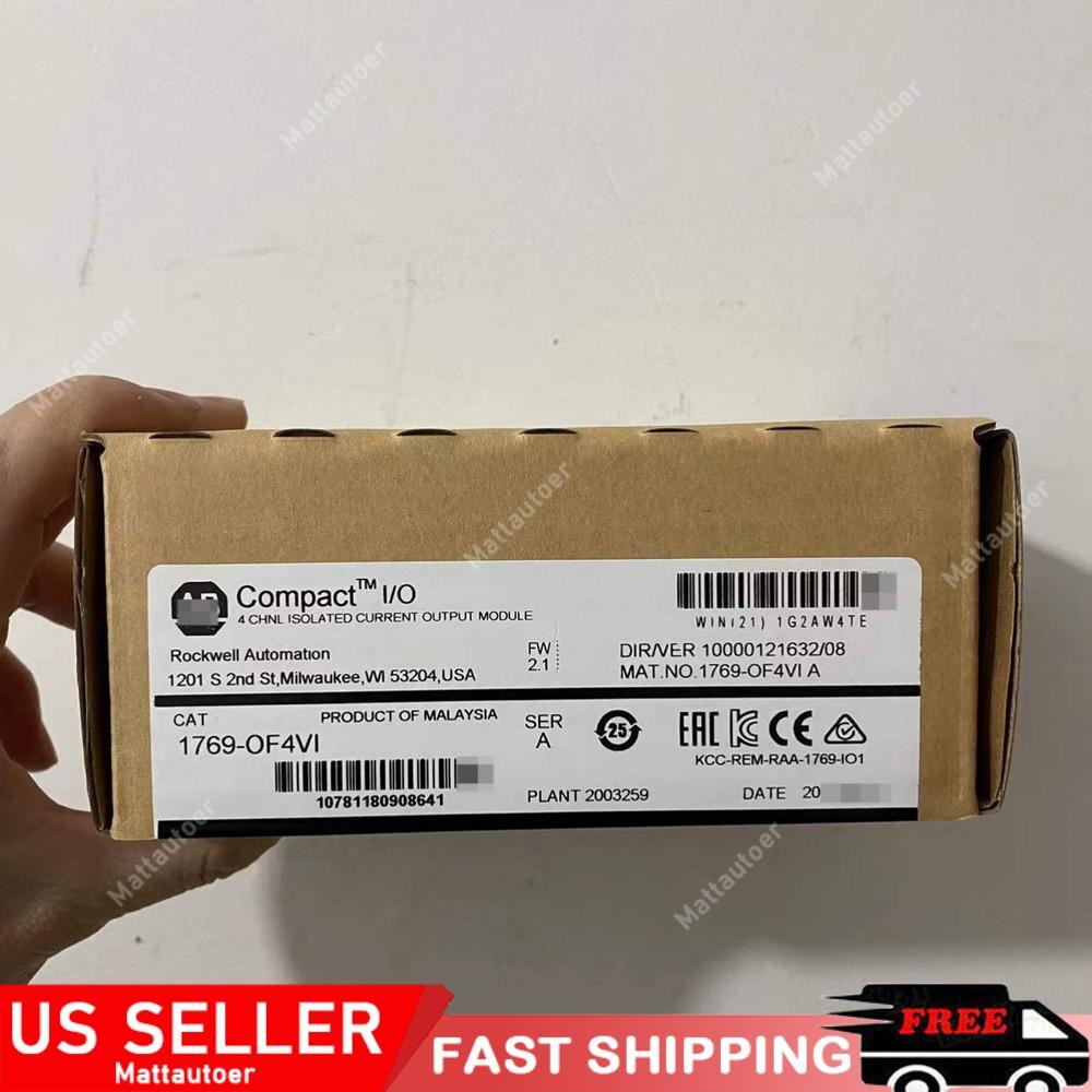 New Factory Sealed AB 1769-OF4VI CompactLogix4 Pt A/O Voltage Module US Free Tax
