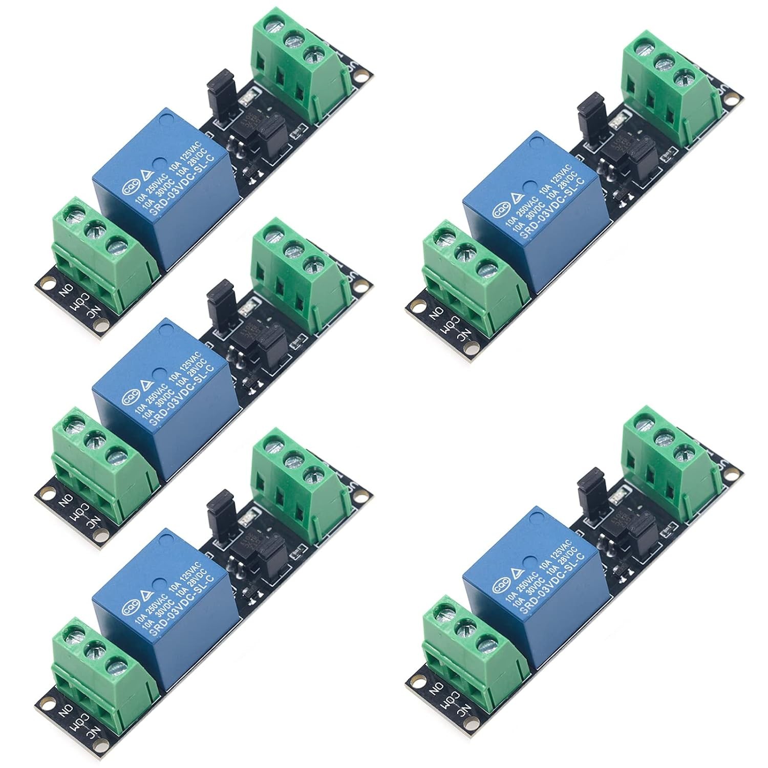 2PCS 4 Channel 5V Relay Module with Optocoupler High or Low Level Trigger