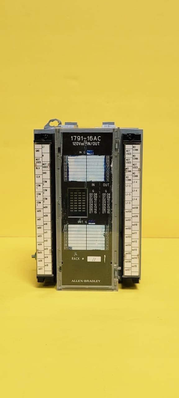 Allen Bradley 1791-16AC Series B Block I/O Module 16-Inputs/16-Outputs 120VAC