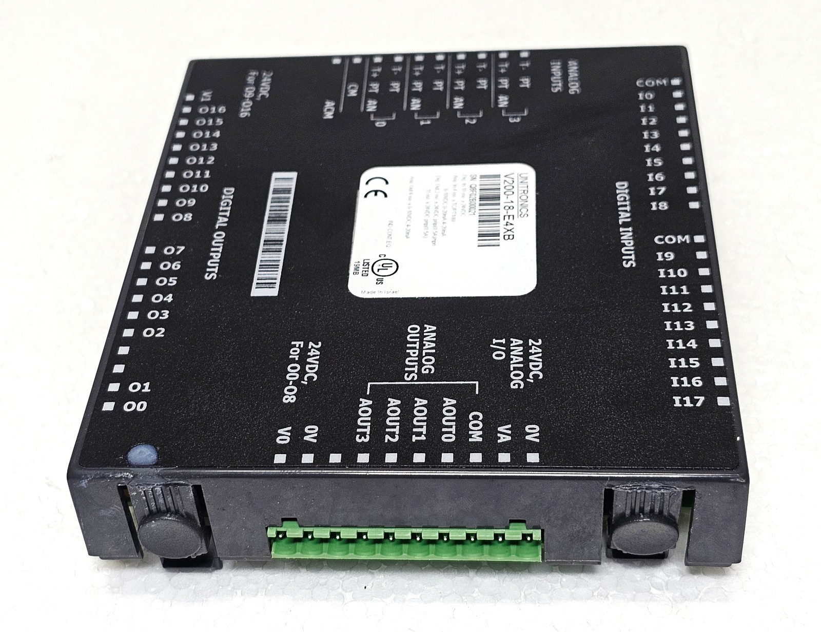 UNITRONICS V200-18-E4XB SNAP-IN I/O MODULE ANALOG/DIGITAL #2