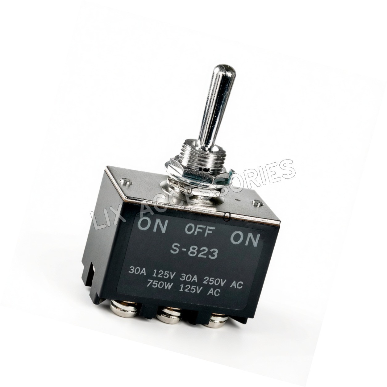 1PC S823 S-823 rocker switch 6 feet three gear knob switch On-Off-On 30A