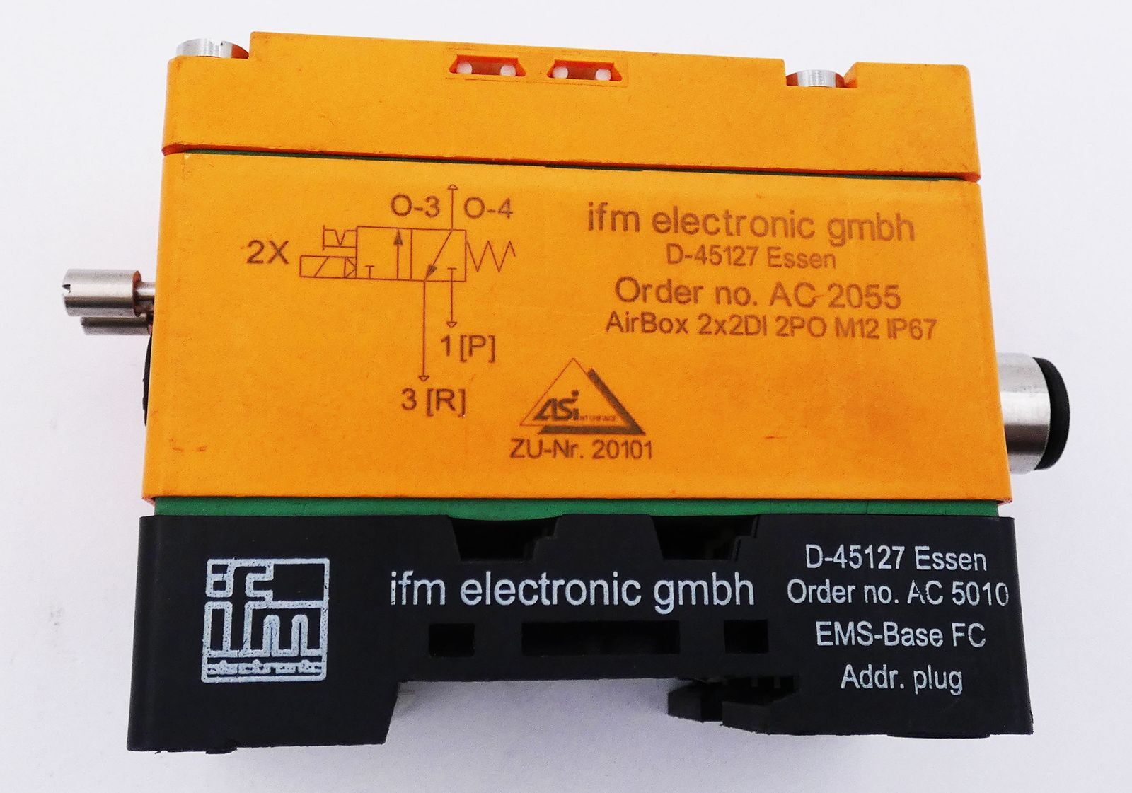 IFM electronic AC 2055 AS-Interface AirBox + AC 5010 Base Module -used-