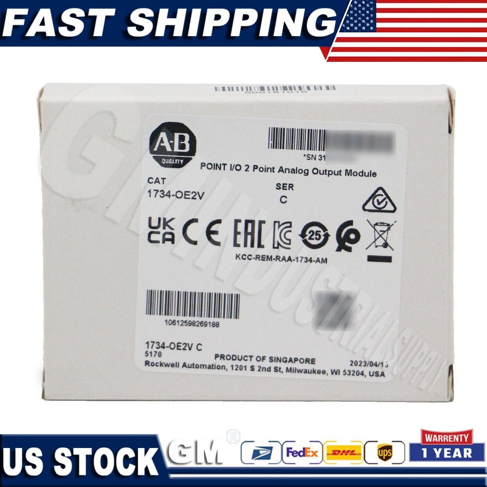 AB 1734-OE2V / C POINT I/O 2 Point Analog Output Module 1734OE2V New US Free Tax