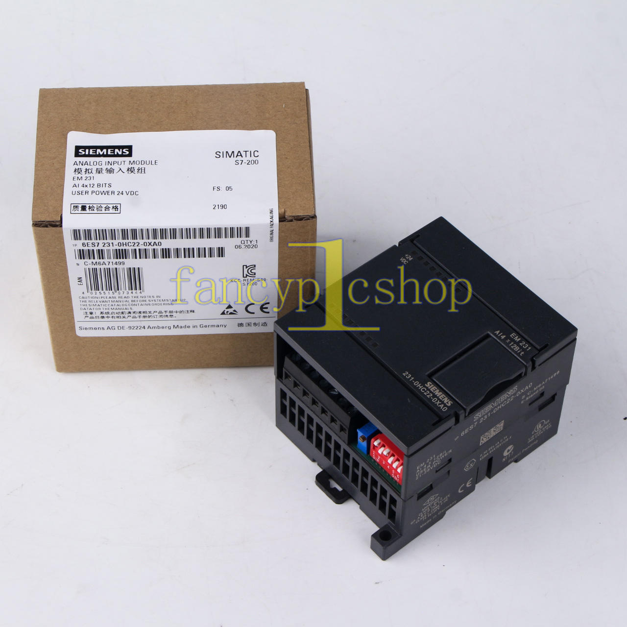 1PC Siemens Analog Input Module 6ES7231-0HC22-0XA0 6ES7 231-0HC22-0XA0 NEW