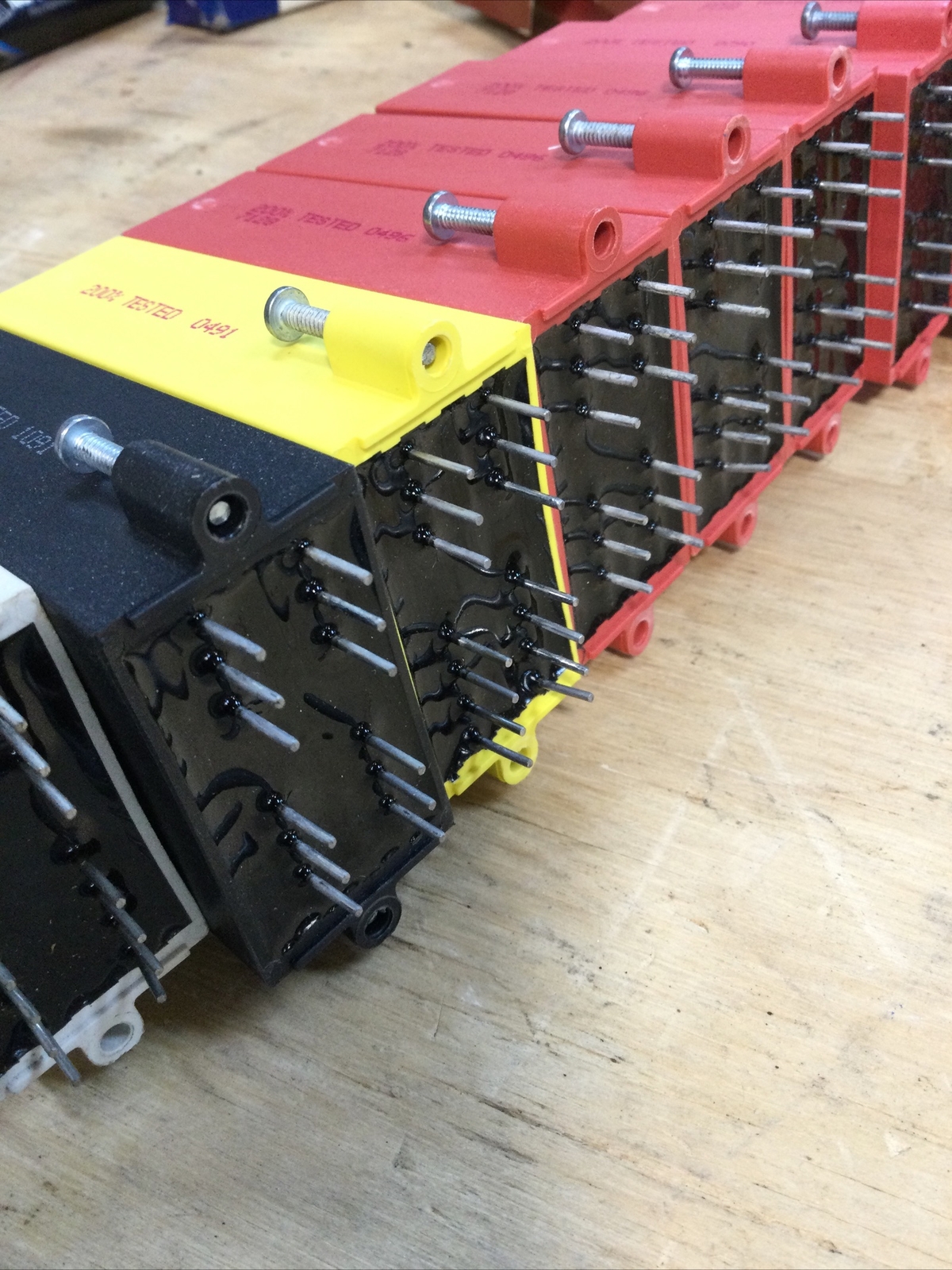 Lot of 8 OPTO 22 models ODC5Q-IAC5Q-OAC5Q-IDC5Q