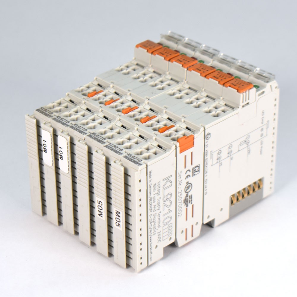 (Lot of 6) Beckhoff KL9210 Potential Supply Bus Terminal 24VDC PLC DIN Mount