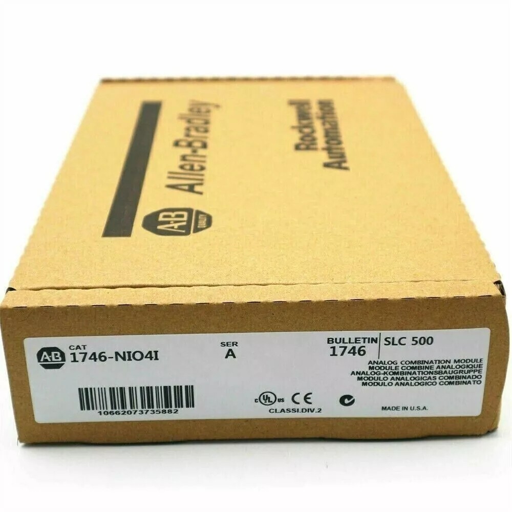 New Factroy Sealed AB 1746-NIO4I SLC 500 Analog Output Module 1746NIO4I