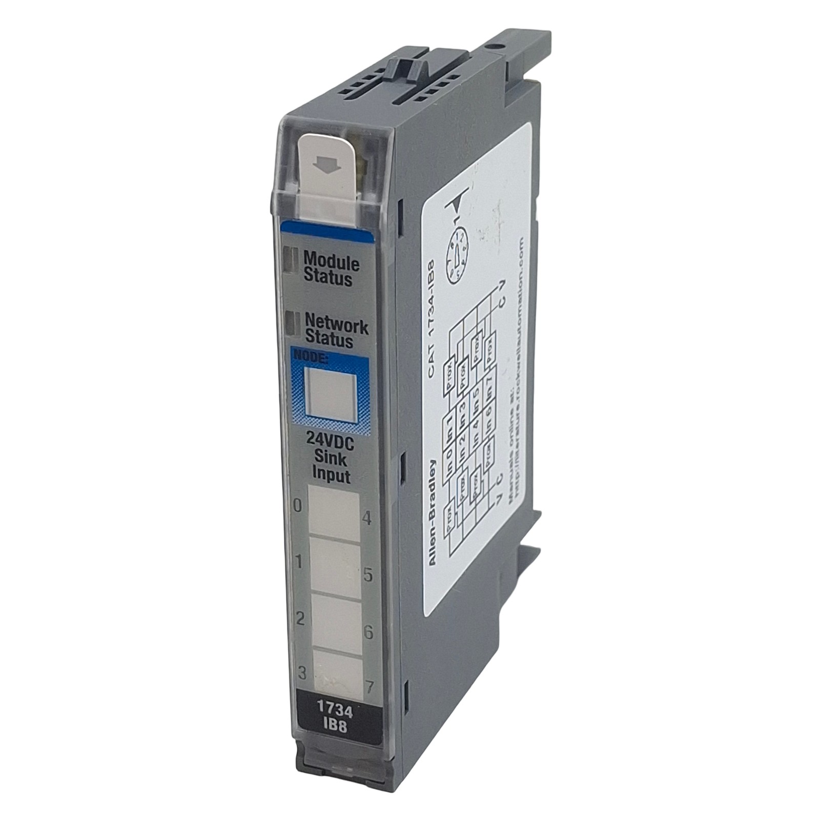 Allen Bradley 1734-IB8 Ser. D PLC Input I/O Module, 8-Point, 24VDC Sinking 5mA