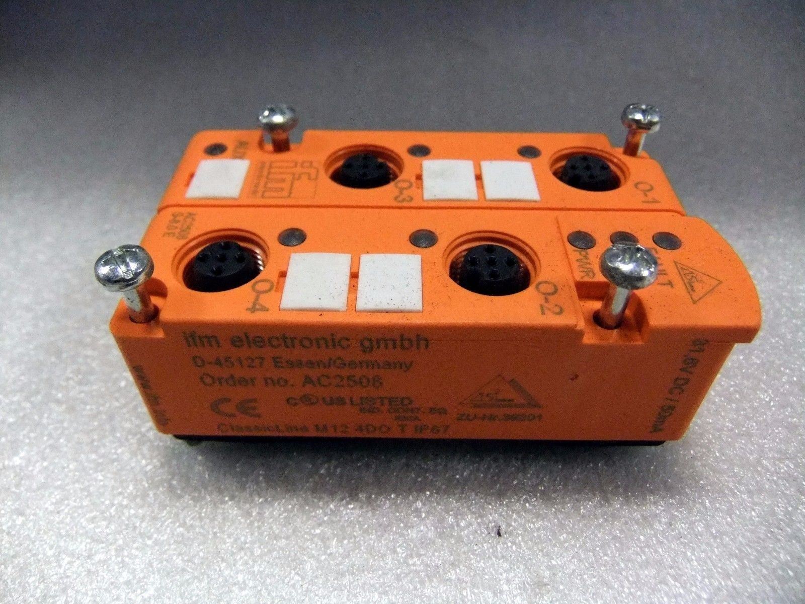 IFM Efector AC2508 ClassicLine 4DO T M12 PLC Digital Output Module