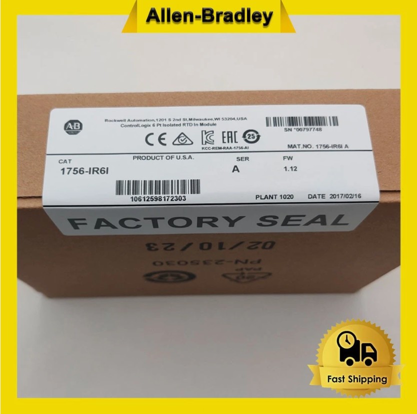 New AB 1756-IR6I ControlLogix 6 Pt Isolated RTD In Module