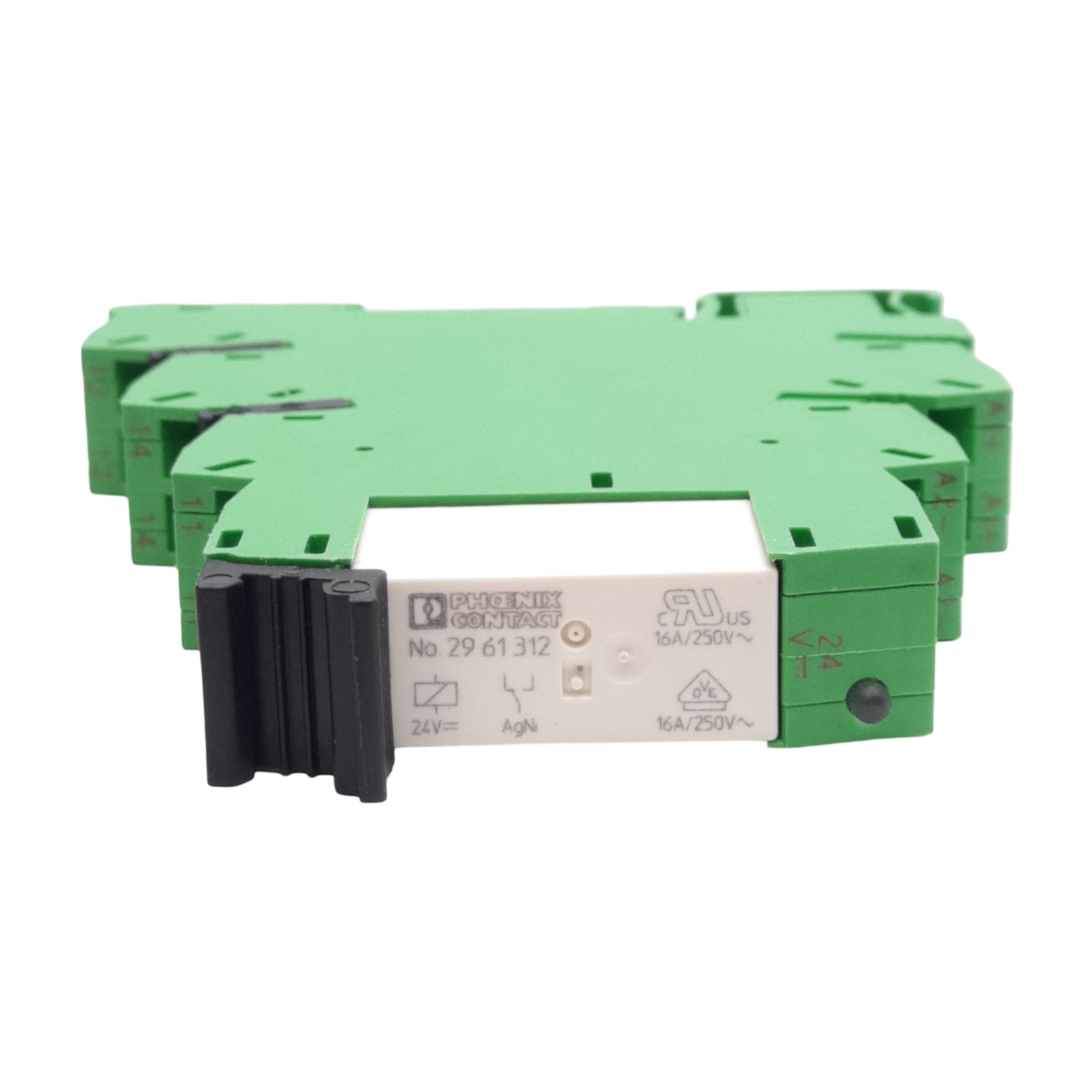 Phoenix Contact 2912277 PLC Relay Module, 250V 10A Contact, 24VDC Coil, DIN Rail