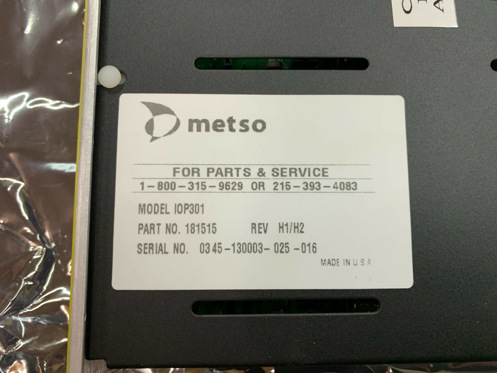 NEW NO BOX METSO ISOLATED ANALOG INPUT MODULE IOP301