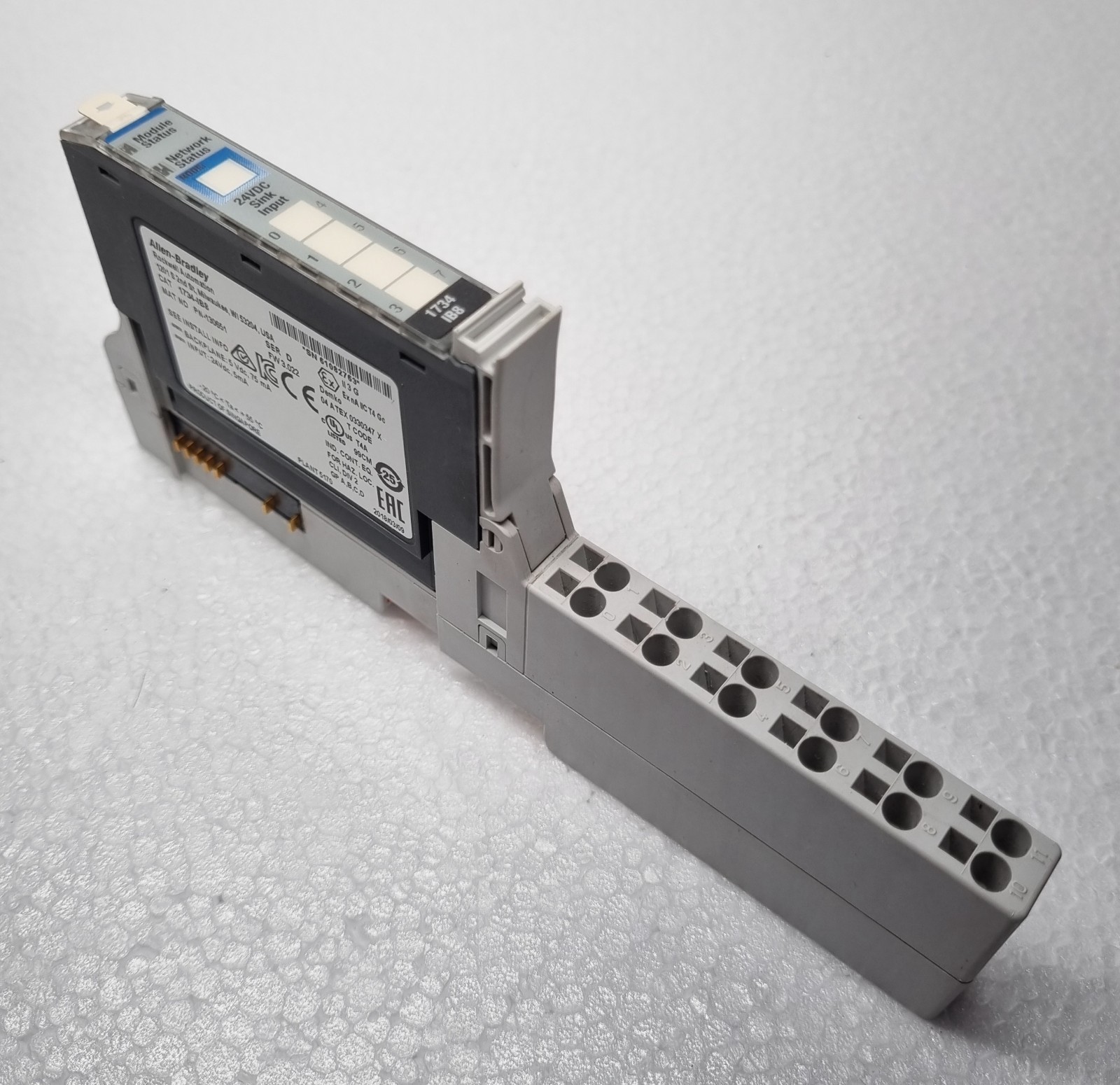 Allen-Bradley 1734-IB8 SER. D 24VDC 8 POINT DIGITAL SINK INPUT MODULE (LOT OF 3)