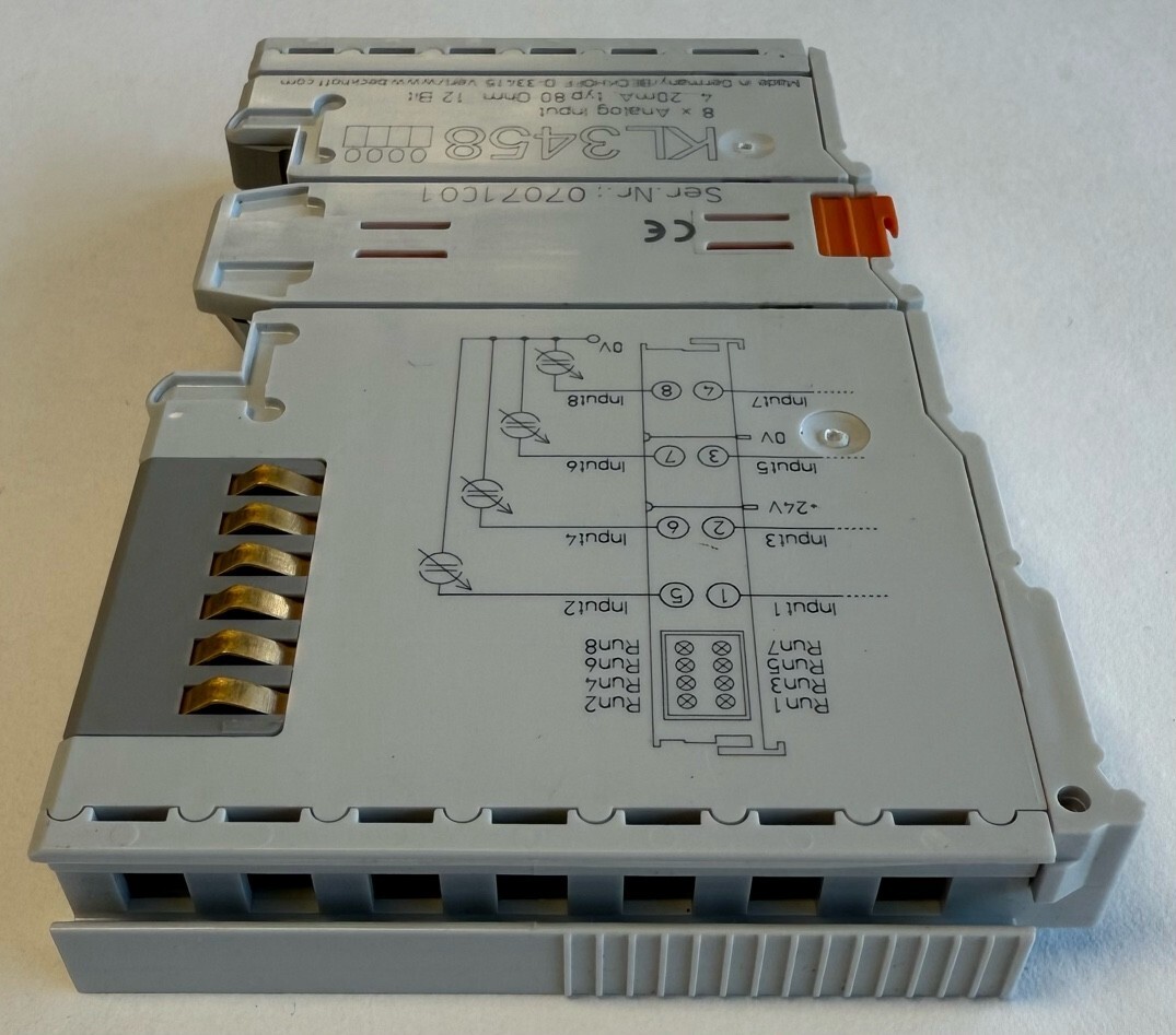 Beckhoff 8 x Analog Input Terminal / 4…20 mA / 12 Bit / KL3458