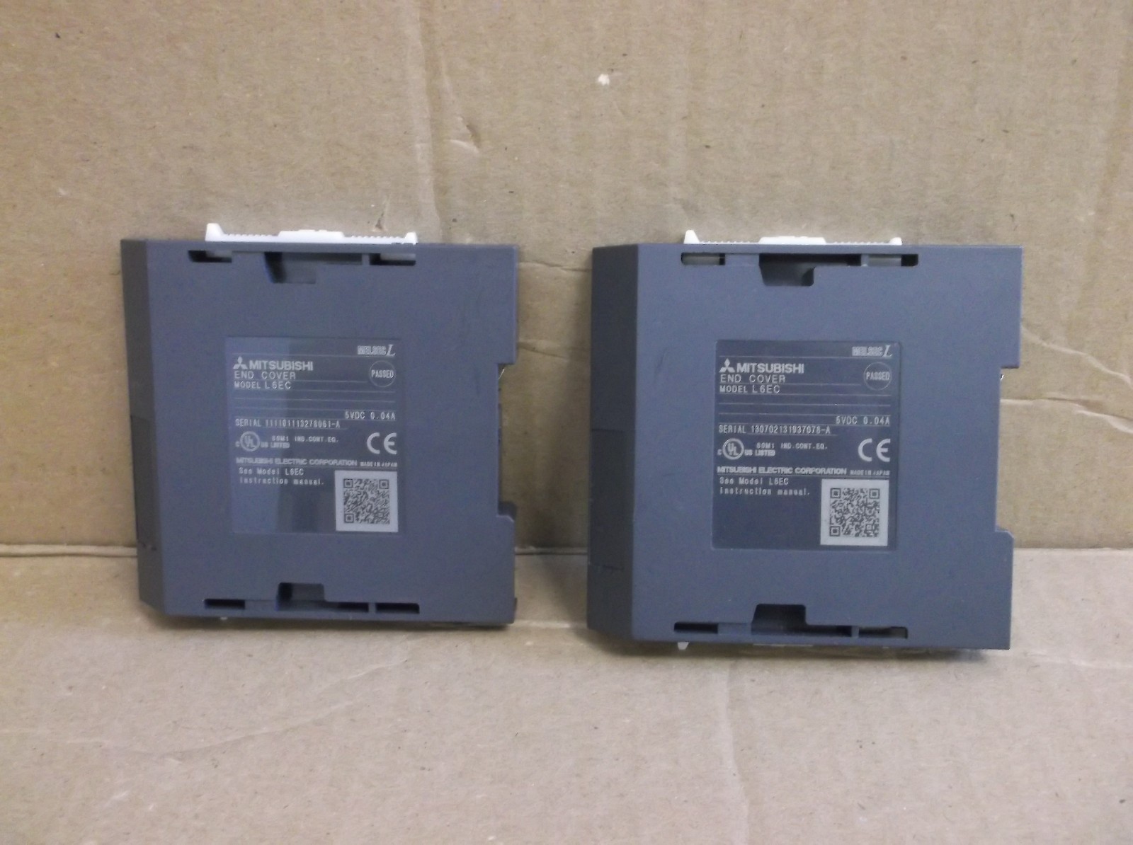 L6EC Mitsubishi PLC L-Series End Cover Module Card Termination
