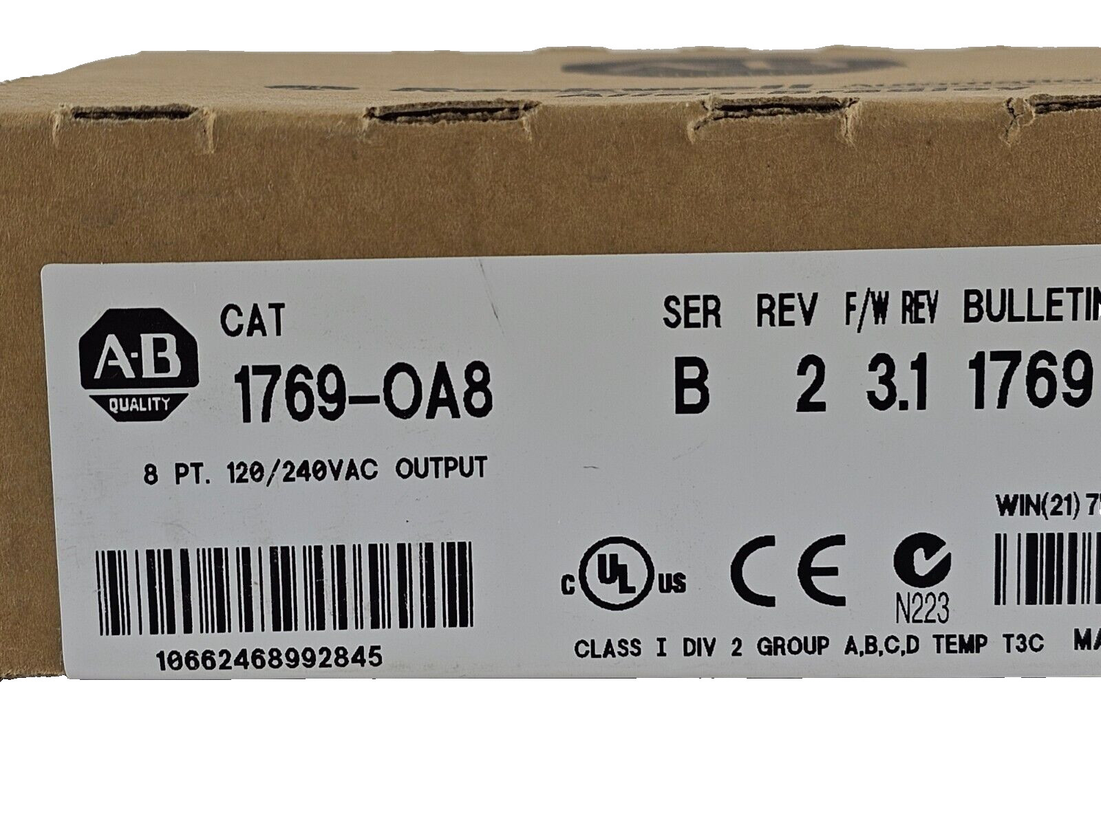 SEALED Allen Bradley 1769-OA8 /B CompactLogix 8-Point Output Module 1769OA8