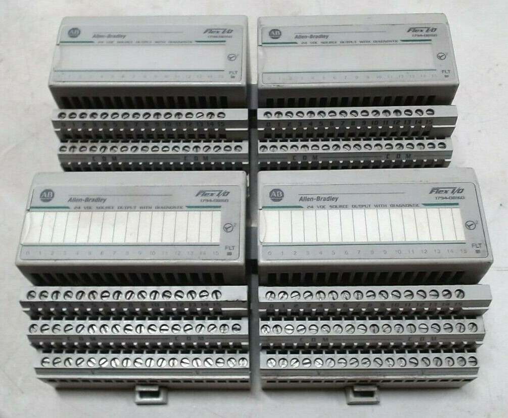 AB ROCKWELL 1794-08160 FLEX I/O MODULE 24 VDC SOURCE OUTPUT W/ DIAGNOSTIC *FRSHP