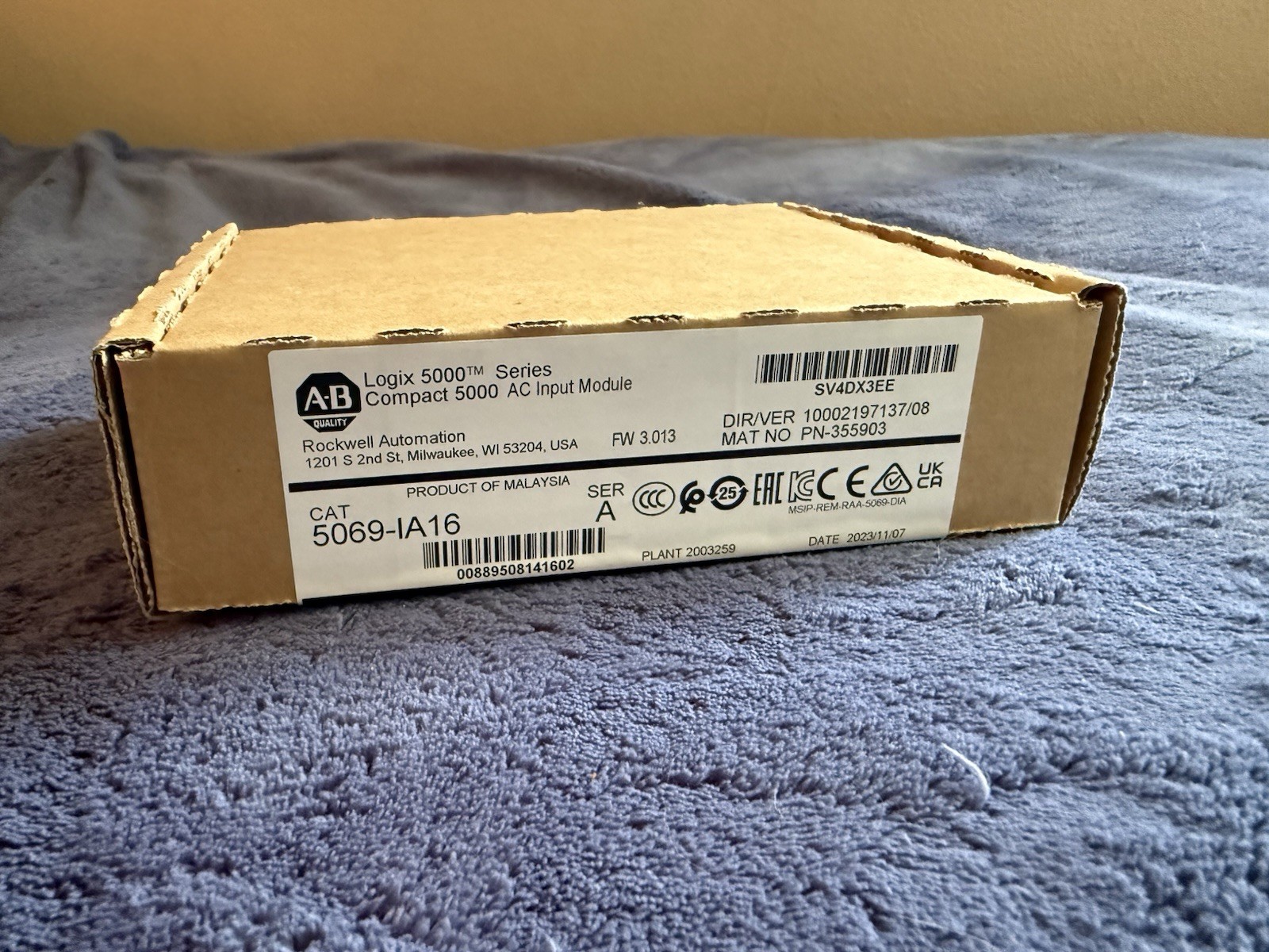 Allen-Bradley 5069-IA16 Digital PLC Input Module, CompactLogix Logix 5000