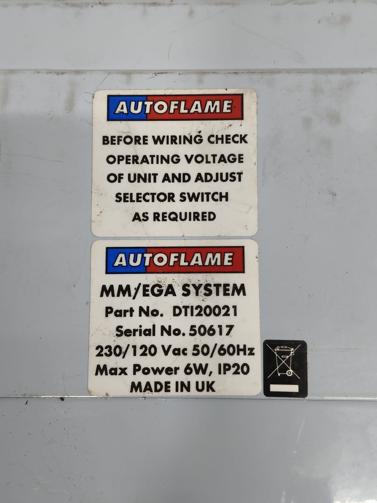 AUTOFLAME DTI20021 6CHANNEL INPUT-OUTPUT MODULE FREE FAST SHIPPING
