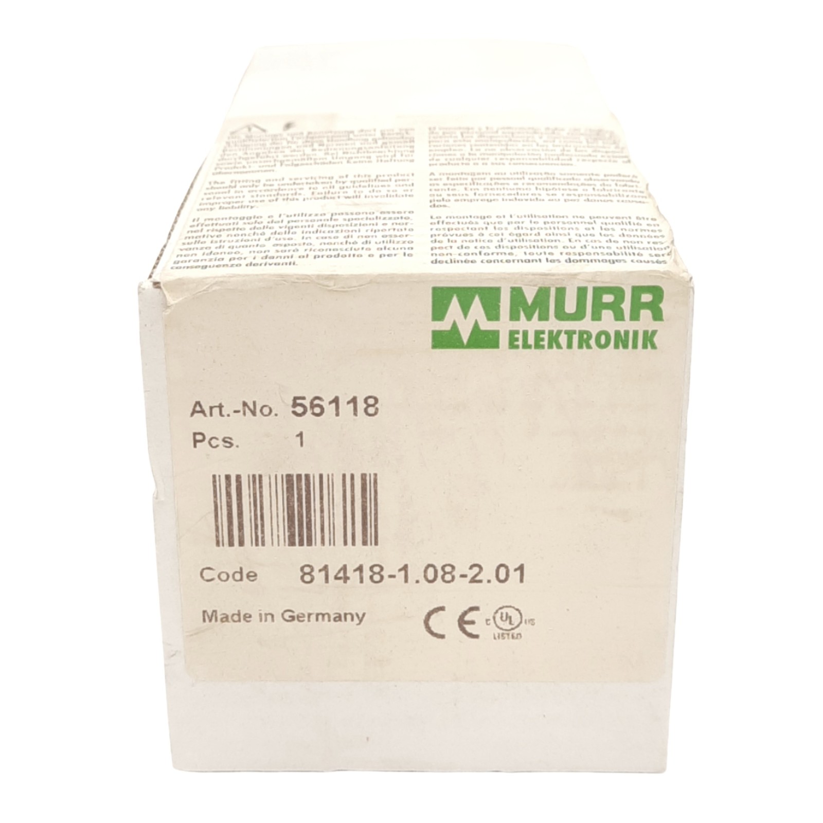 Murr Elektronik 56118 Cube20 DO32 Digital Output Module, 32-Output, 24VDC