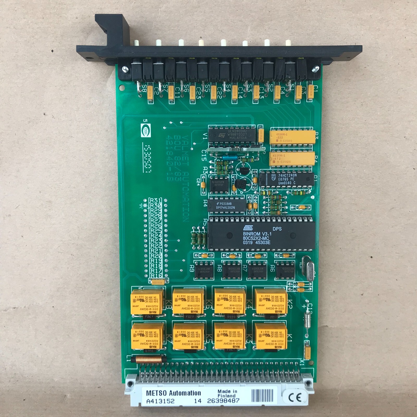 METSO AUTOMATION BOU82 BINARY INPUT MODULE A413152