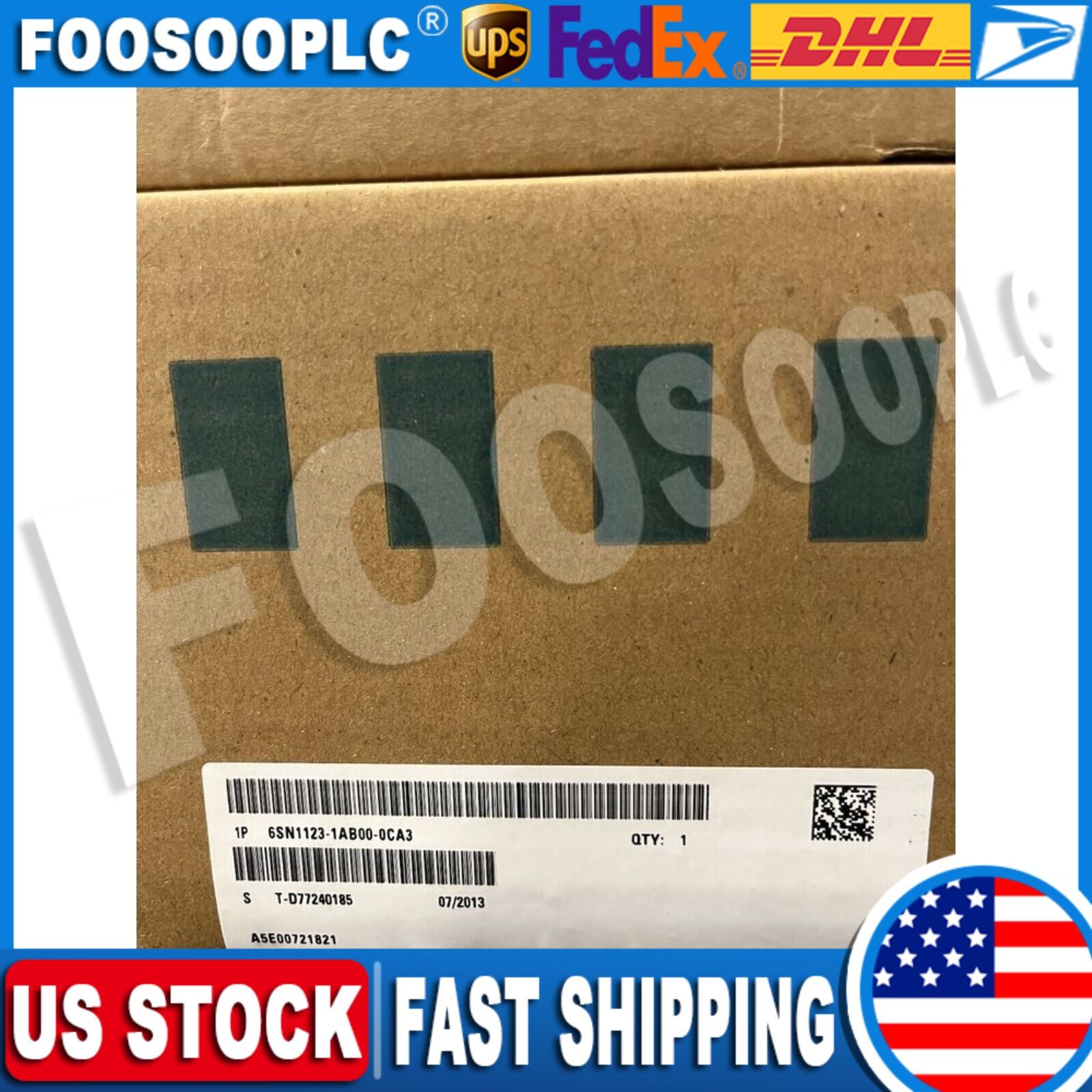 New Siemens 6SN1123-1AB00-0CA3 Warranty One Year. 6SN1 123-1AB00-0CA3
