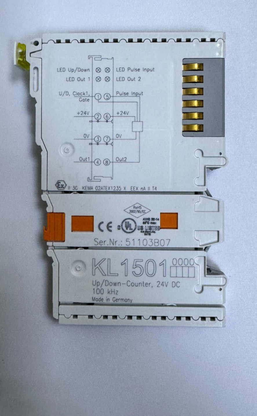 RS KL1501 Up/Down Counter Module – 24V DC, 100 kHz, Digital Input Terminal