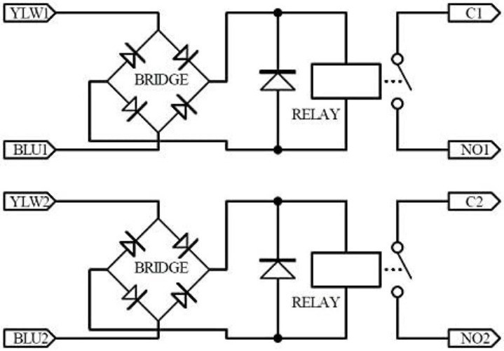 Electronics Salon SPST NO 10Amp Power Relay Module 12V AC DC Control Voltage